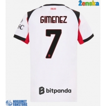 AC Milan Santiago Gimenez #7 Gostujuci Dres za Ženska 2025-26 Kratak Rukav